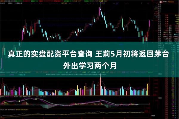 真正的实盘配资平台查询 王莉5月初将返回茅台 外出学习两个月